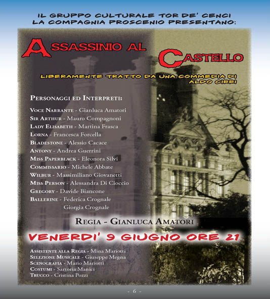vai alla pagina di "Assassinio al Castello"